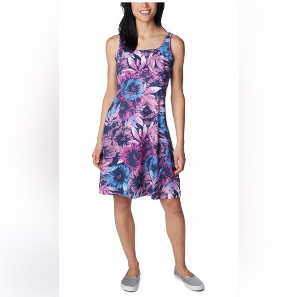 Columbia Dresses & Skirts - Columbia PFG Freezer III Dress Womens Medium Omni-Shade Floral NEW